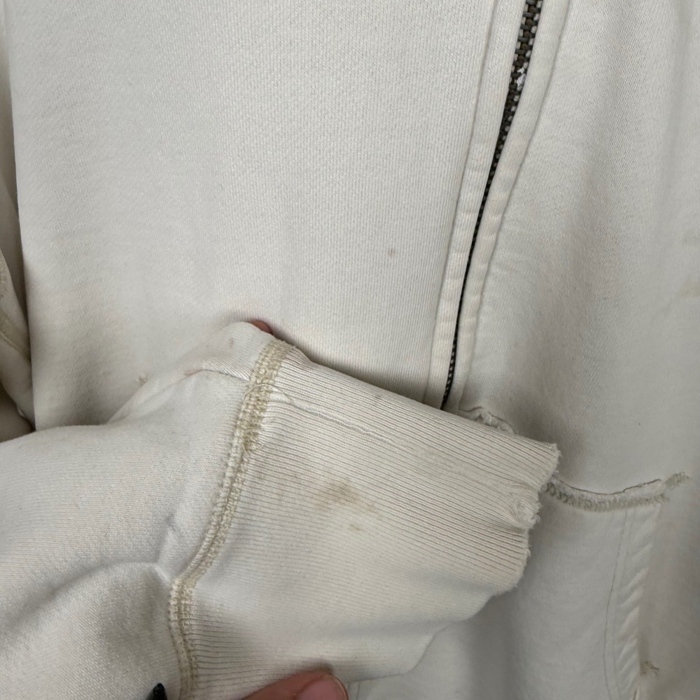 Vintage Y2K/2000s Aeropostale Waffle Knit Zip Up Hoodie size Large - Picture 5 of 7